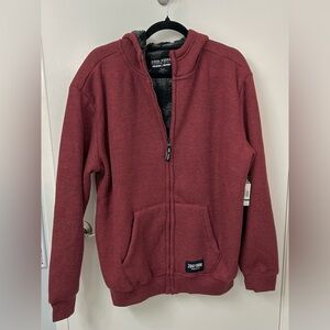 Zoo York Mens Sherpa Lined Zip up Hoodie Large NWT
